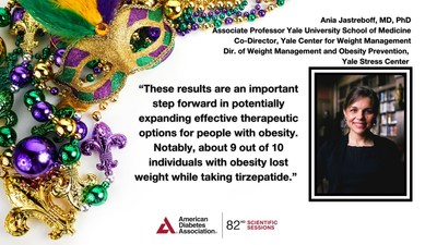 American Diabetes Association Symposium to Highlight Once Weekly Drug as Potential Treatment for Obesity