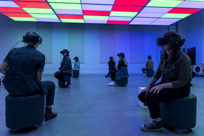 Image of Wonderspaces VR Film Series at Suite 650. Photograph by Devon Hutchins.