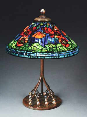 Morphy's June 8-10 Fine &amp; Decorative Arts Auction Features 75 Art-glass Lamps Including Extraordinary Tiffany Studios 'Poppy' with Rare Favrile-glass Base