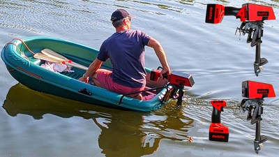 The KwikPro motor handle can power all kinds of things for work and leisure including driving an adapted outboard to propel a boat.