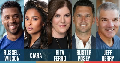 The V Foundation, a top-rated cancer research charity, is pleased to announce Russell Wilson and Ciara, Rita Ferro, Buster Posey and Jeff Berry will be the newest members of the Foundations board of directors.