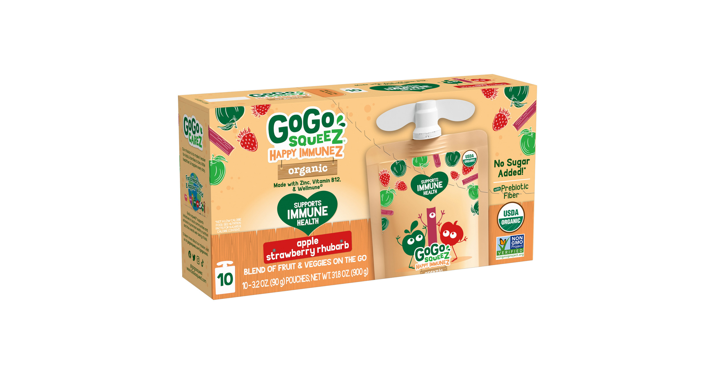 Good & Gather Organic Applesauce Pouches, Apple Banana, 4 Count