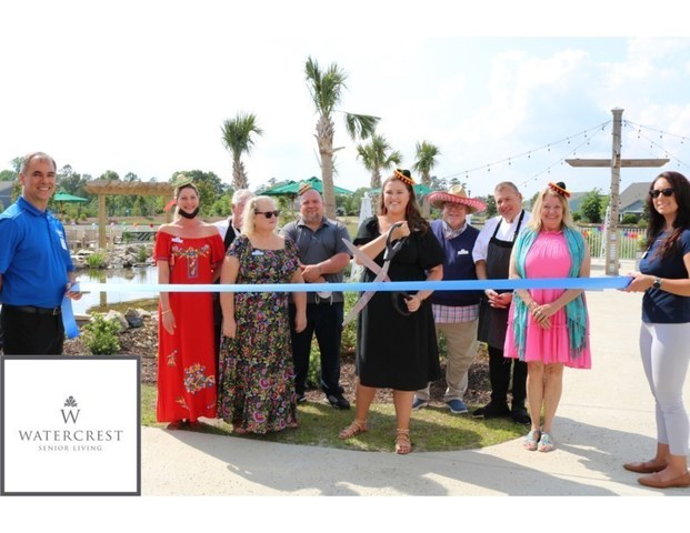 The award-winning Watercrest Myrtle Beach Assisted Living and Memory Care was formally welcomed to the community with a festive celebration by the Myrtle Beach Area Chamber of Commerce in Myrtle Beach, South Carolina.