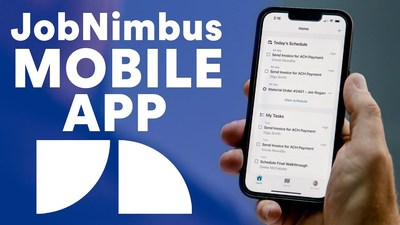 JobNimbus mobile app gives full capability to operate businesses from anywhere.