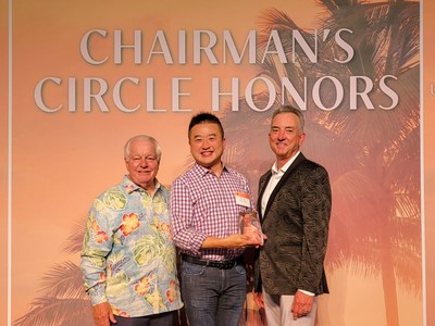 Roger Dow, President and CEO of U.S. Travel Association, Rich Sun, GM for the Americas of Trip.com Group, Christopher Thompson, President and CEO of Brand USA