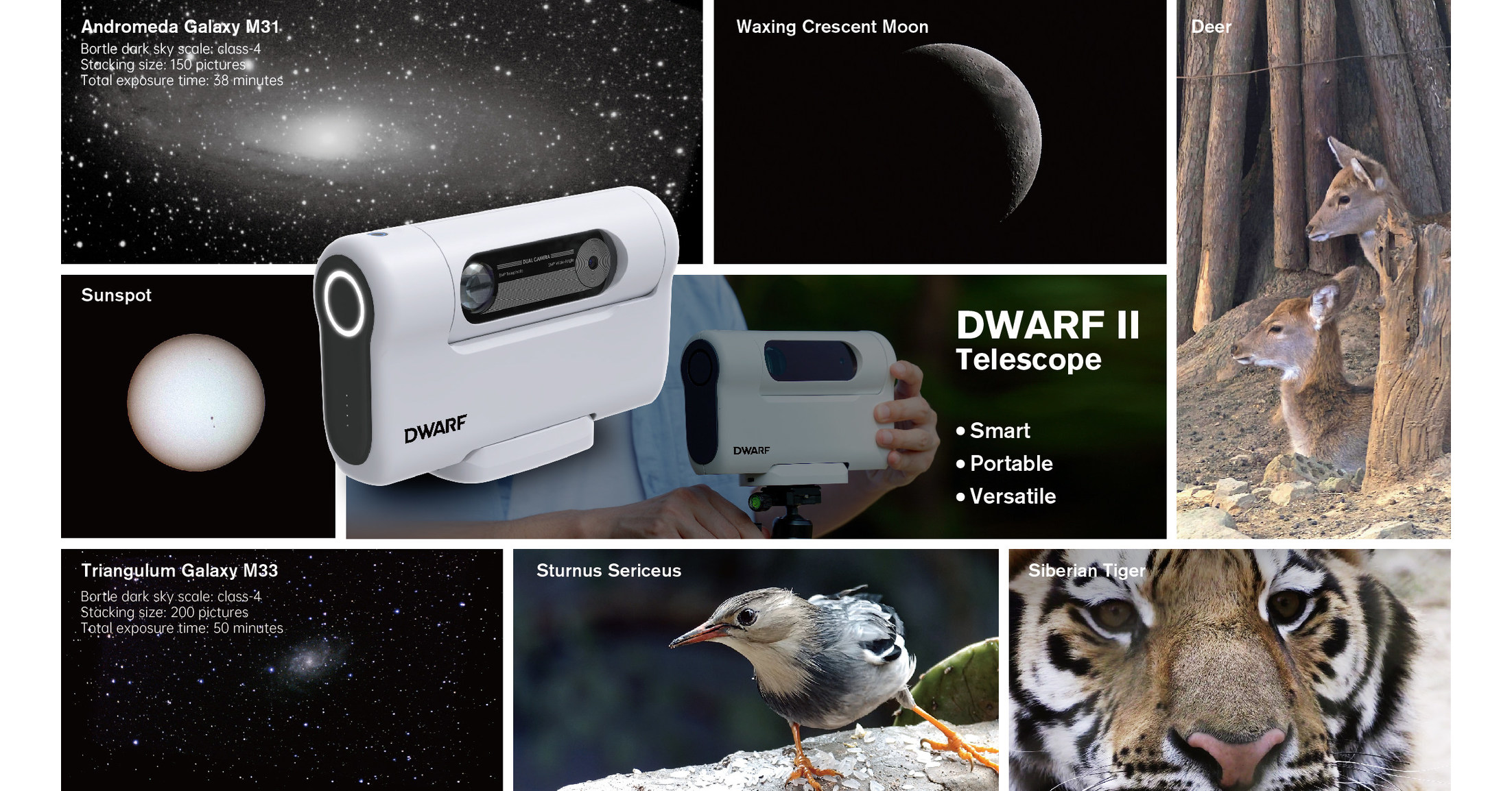 El telescopio compacto DWARF II alimentado por IA hace que la astronomía y la fotografía de la naturaleza sean más fáciles para los consumidores