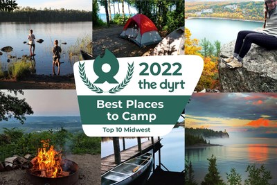 The Best Places to Camp in the Midwest awarded by The Dyrt