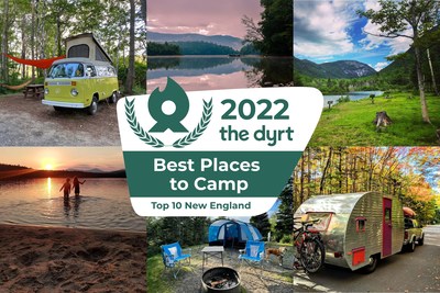 The Best Places to Camp in New England awarded by The Dyrt