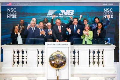Norfolk Southern Corporation (NYSE: NSC) team members ring The NYSE Opening Bell® Photo Credit: NYSE