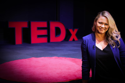 Harmony Grillo while filming Tedx