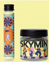 SKYMINT Artist collection 1/8th (3.5g) and pre-roll packaging