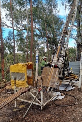 Figure 2: Drilling at Great Pyramid (CNW Group/TinOne Resources Corp.)