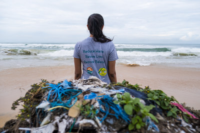 Ocean-bound plastic. Photo courtesy of repurpose global