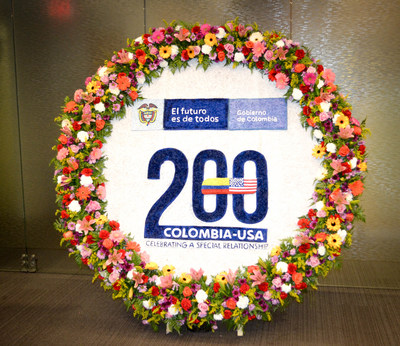 "Colombian flowers have conquered American hearts". Photo Courtesy of the Embassy of Colombia in the United States.