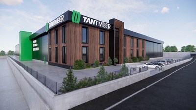 Tantimber's new $10MM facility rendering image.