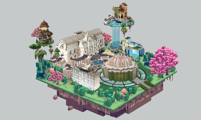 Hinsland is currently under construction, feature various scenes and attractions including the mansion of HC, who is Hins Cheung's avatar, an opera house for hosting virtual concerts, and Hin Kung Restaurant, the first 'dark cuisine' destination in The Sandbox.