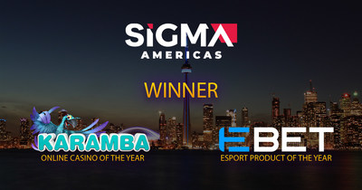 EBET Brand Karamba Wins Online Casino of the Year at the 2022 SiGMA Americas Awards. EBET Also Named Esport Product of the Year.