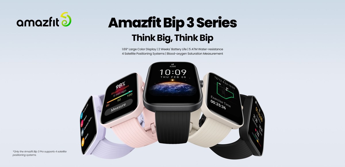 Amazfit Bip 3 Pro Black / Smartwatch 1.69