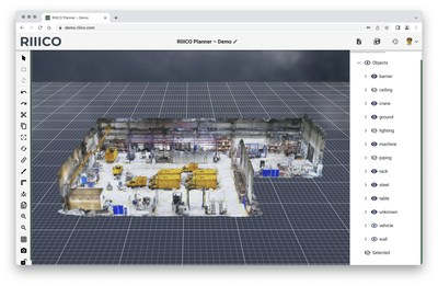 RIIICO’s factory simulation solution is easy to use without advanced training and can be developed from a single 3D scan.