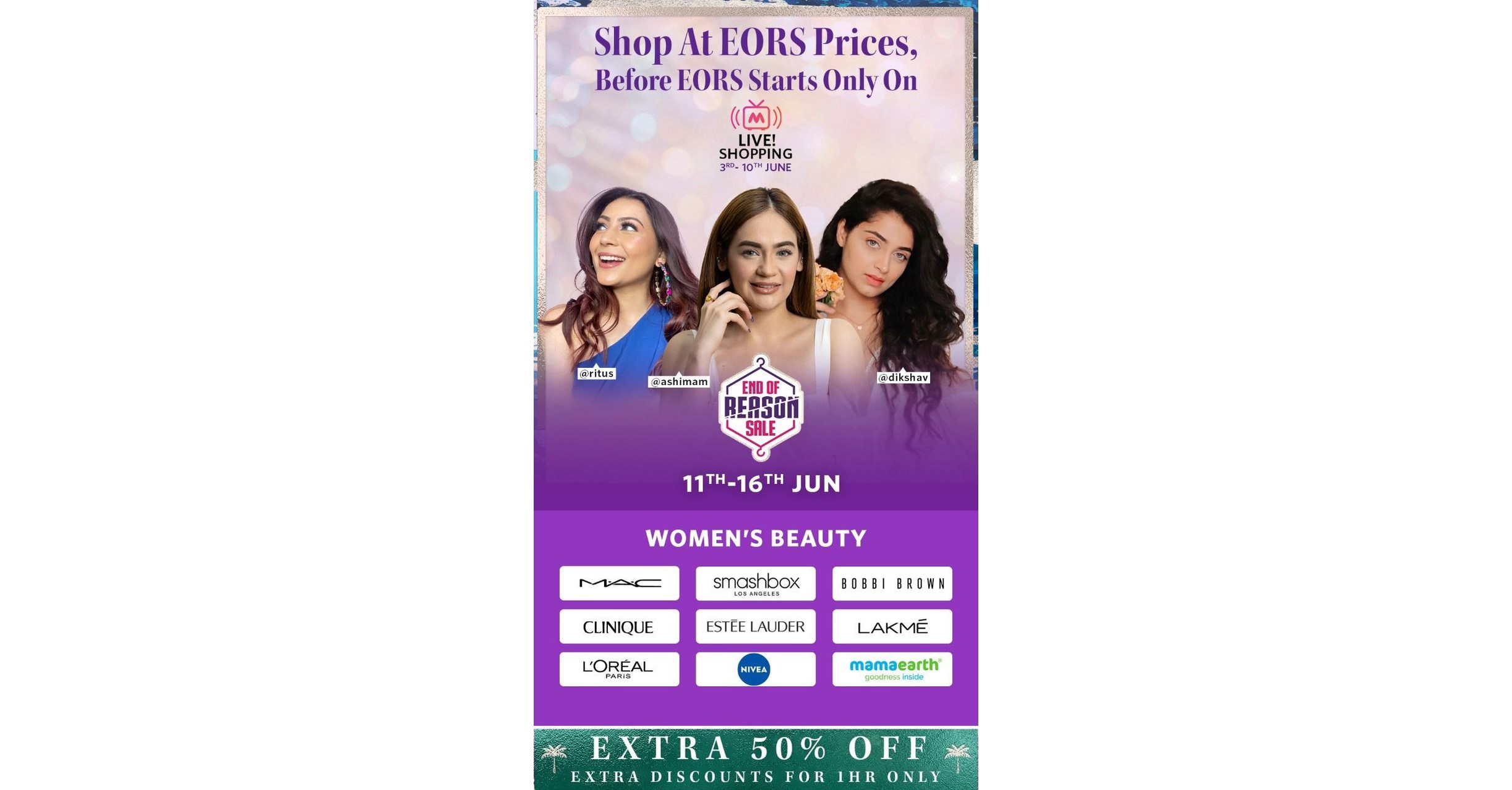 Brand-led live commerce takes centre stage at Myntra's EORS, to effectively  engage trend-first fashion forward shoppers