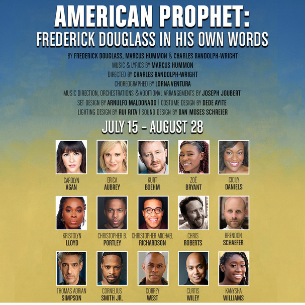 ARENA STAGE ANNOUNCES CAST FOR WORLD-PREMIERE MUSICAL AMERICAN PROPHET: FREDERICK DOUGLASS IN HIS OWN WORDS - Vimarsana News