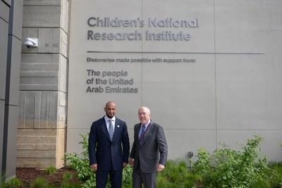 HE Abdulla bin Mohammed Al Hamed, Chairman of the Department of Health ? Abu Dhabi and Kurt Newman, M.D., president and CEO of Children's National Hospital.