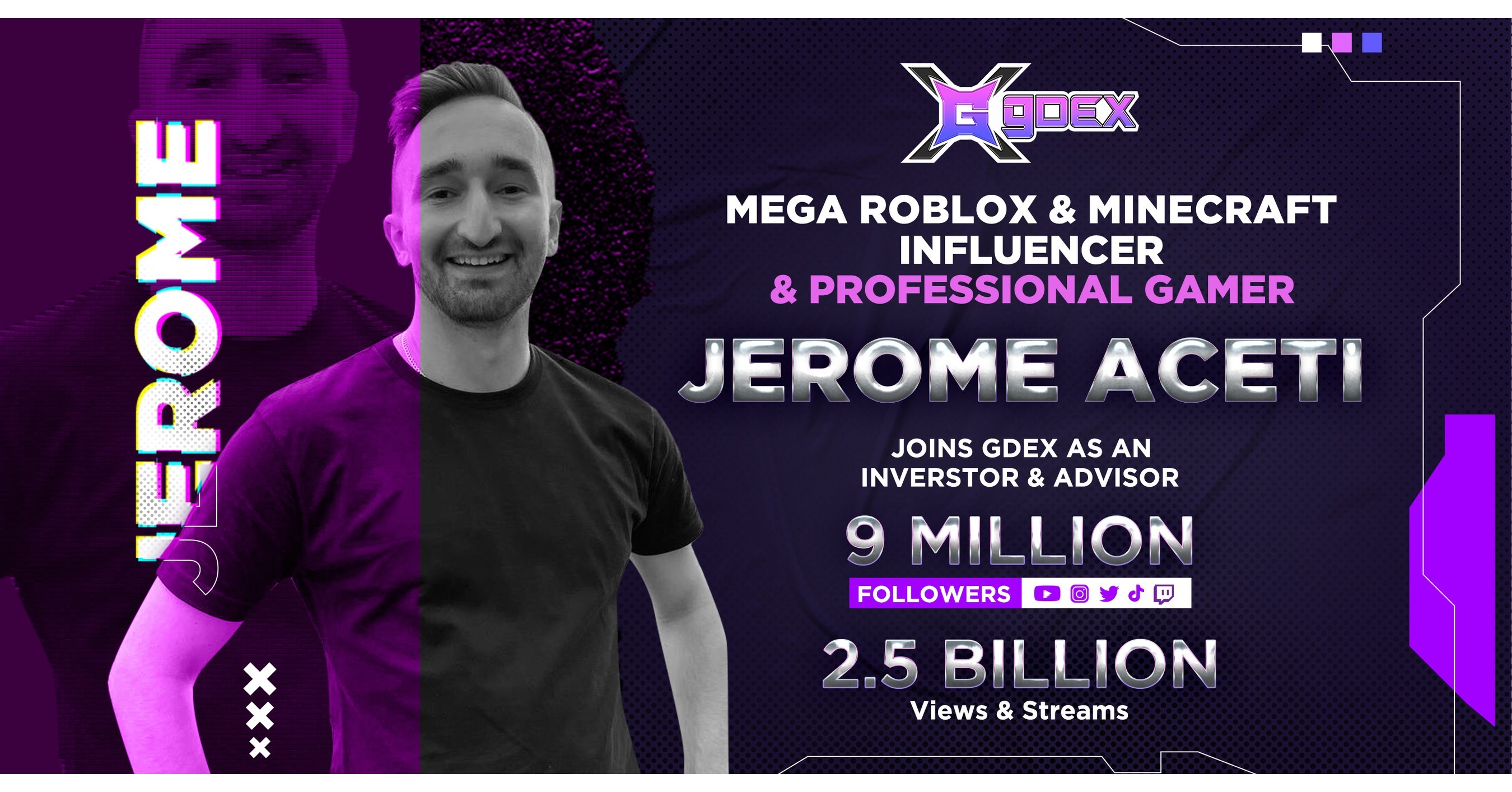 top-american-gamer-celebrity-jerome-backs-the-gdex-metaverse-with-his-9-million-followers