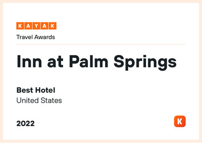 Inn at Palm Springs, a boutique, dog-friendly hotel located in the Palm Springs Uptown Design District, has been recognized by KAYAK as one of the top hotels reviewed by travelers.