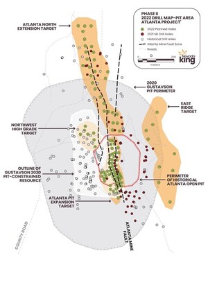 NEVADA KING COMMENCES 13,100 METRE PHASE II DRILL PROGRAM TARGETING HIGH-GRADE GOLD AT ITS 100% OWNED ATLANTA GOLD MINE, NEVADA