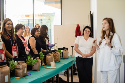 Attendees also participated in Community Service and Action Sessions, including this session from women-owned business Gardenuity. Participants served the local community in Austin by planting and donating garden bags to students through Kimball Musk's Big Green organization and Million Gardens Movement, Roots Food Group Foundation, and Matthew McConaughey's Just Keep Livin’ Foundation, while also learning about the wellness benefits of gardening.