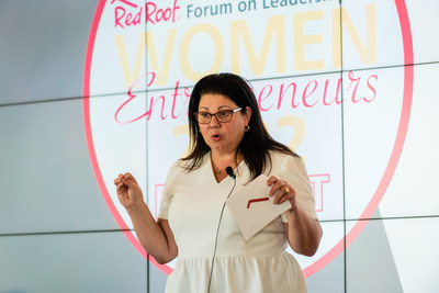 Red Roof Chief Marketing Officer Marina MacDonald motivating and inspiring the crowd to kick off the 4th Annual Forum on Leadership for Women Entrepreneurs.