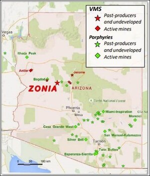 ELECTRIC ROYALTIES TO ACQUIRE 0.5% GROSS REVENUE ROYALTY ON ZONIA COPPER PROJECT IN ARIZONA