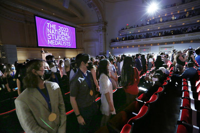 National Student Medalists are recognized at the 2022 Scholastic Art & Writing Awards National Ceremony held at Carnegie Hall, New York, N.Y., Thursday, June 9, 2022. The Scholastic Art & Writing Awards were founded in 1923 and, for nearly a century, have inspired bold ideas in creative teens throughout the country. (Photo by Stuart Ramson/AP Images for Alliance for Young Artists & Writers)