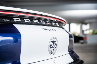2022 Porsche Taycan Emblazoned with Princess Cruises Iconic SeaWitch Logo