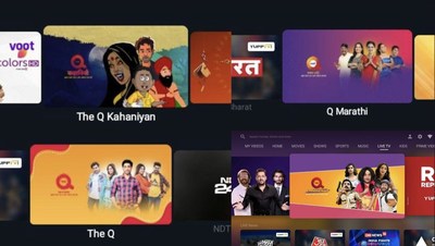 Q India Channels on One Plus TV (CNW Group/QYOU Media Inc.)