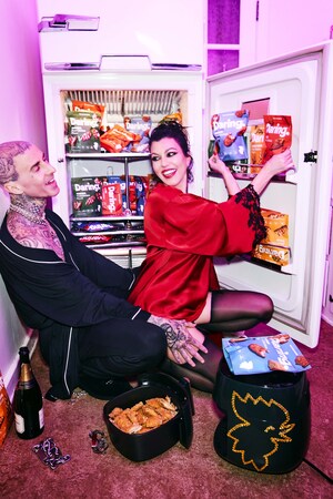 KOURTNEY KARDASHIAN AND TRAVIS BARKER GET 'SAUCY' IN NEW CAMPAIGN FOR DARING FOODS