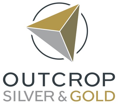 OUTCROP Silver & Gold Logo + OUTCROP SILVER INTERCEPTS 1.85 METRES OF 7,609 GRAMS SILVER EQUIVALENT AND 4.69 METRES OF 909 GRAMS SILVER EQUIVALENT IN ONE KILOMETRE STEP OUT AT SANTA ANA (CNW Group/Outcrop Silver & Gold Corporation)