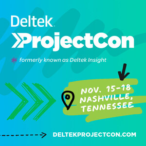 Deltek Announces Its Renamed Customer Conference, Deltek ProjectCon, To Be Held Live This November
