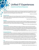 Unified IT Experiences: Customer and Partner Responses