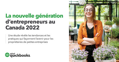 La nouvelle génération d'entrepreneurs au Canada 2022 (Groupe CNW/Intuit QuickBooks)