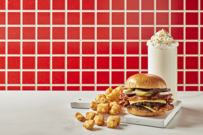 Freddy's all new New Double Bacon BBQ Steakburger, and returning menu items Key Lime Pie Concrete and Cheese Curds.