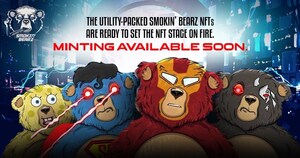 The Utility-Packed Smokin' Bearz NFTs are Ready to Set the NFT Stage on Fire. Minting Available Soon