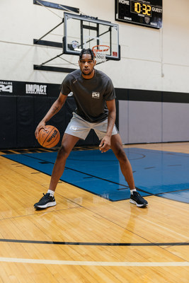 Blake Wesley, Notre Dame shooting guard and newest Herbalife Nutrition sports partner, training at the Herbalife Nutrition IMPACT Basketball Center in Las Vegas.