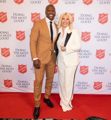 Actor and "America's Got Talent" host Terry Crews and actress/singer Rebecca King-Crews at the Sally Awards, June 10, 2022.<br />
(KLK Photography, courtesy of The Salvation Army)