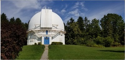 Le dme du tlescope du lieu historique national du Canada de l'Observatoire-David-Dunlap. 

Source : Parcs Canada (Groupe CNW/Parcs Canada)