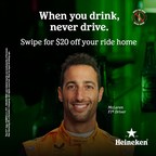 Heineken® Canada Wants to Pay For Your Ride Home this FORMULA 1® AWS GRAND PRIX DU CANADA 2022 Weekend