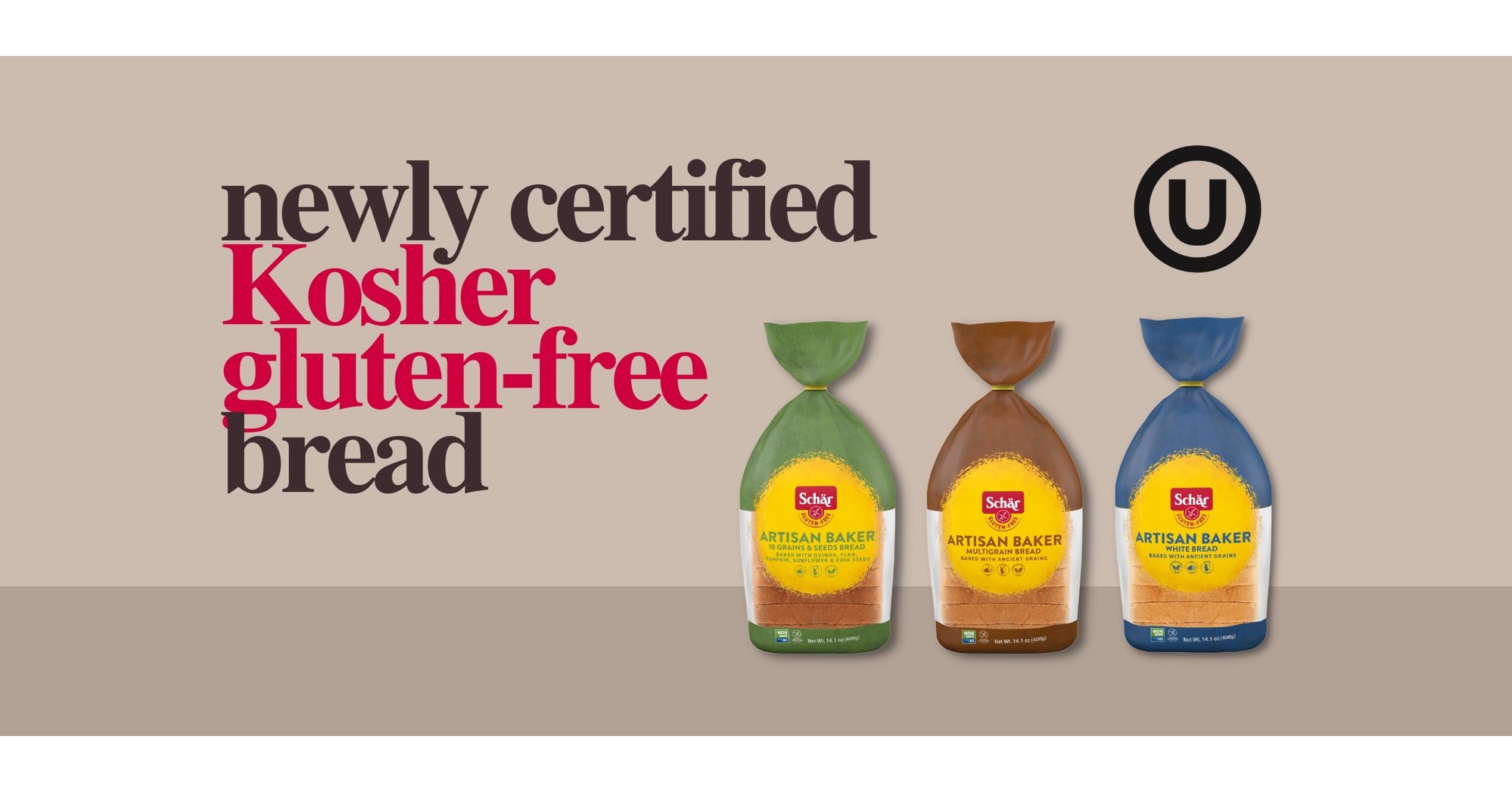 Dr. Schär's GlutenFree Breads Receive Kosher Certification