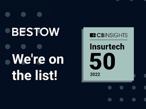 Bestow Named to the 2022 CB Insights Insurtech 50 List of Most Innovative Insurtech Startups