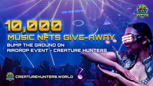 DEZ MIL NFTS DE MÚSICA SÃO SORTEADOS EM EVENTO AIRDROP  NO CREATURE HUNTERS