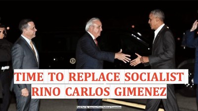 America First will spare no expense in removing RINO Gimenez from Congress